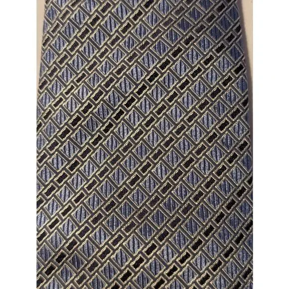 Patek Philippe Pour Ermenegildo Zegna Blue Pattern Silk Tie Limited Edition 2005 - Picture 9 of 12